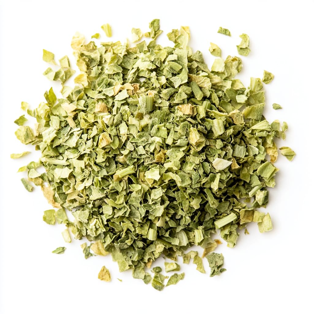 SavorSatch Dehydrated Celery Flakes – 5lb Bulk Resealable Pouch | Certified Kosher, Dried Vegetables for Cooking, Soups, Stews & Emergency Food Supply
