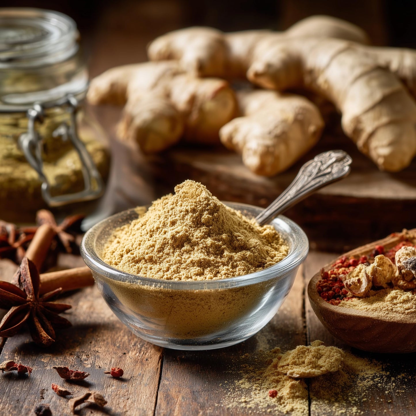 SavorSatch Ground Ginger Powder – 8oz Resealable Pouch | Kosher Certified, Non-GMO | Bold Flavor, Fine Texture | Indian Ginger Root | Ideal for Baking, Cooking, Smoothies, and Spice Blends
