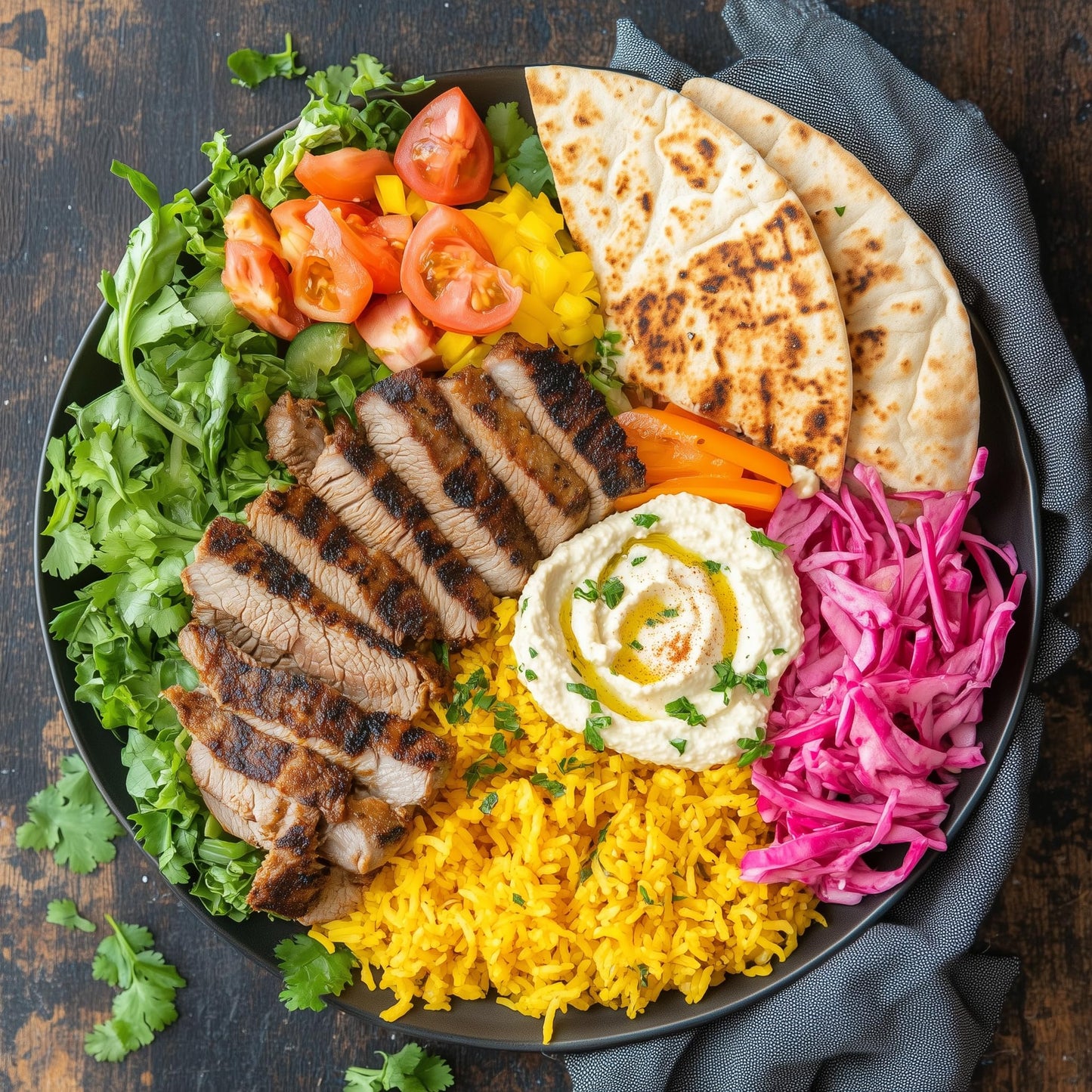 SavorSatch Shawarma Seasoning Blend – 5lb Resealable Pouch | Middle Eastern & Mediterranean Spice Mix, Kosher, Bulk Rub for Chicken, Beef & Lamb