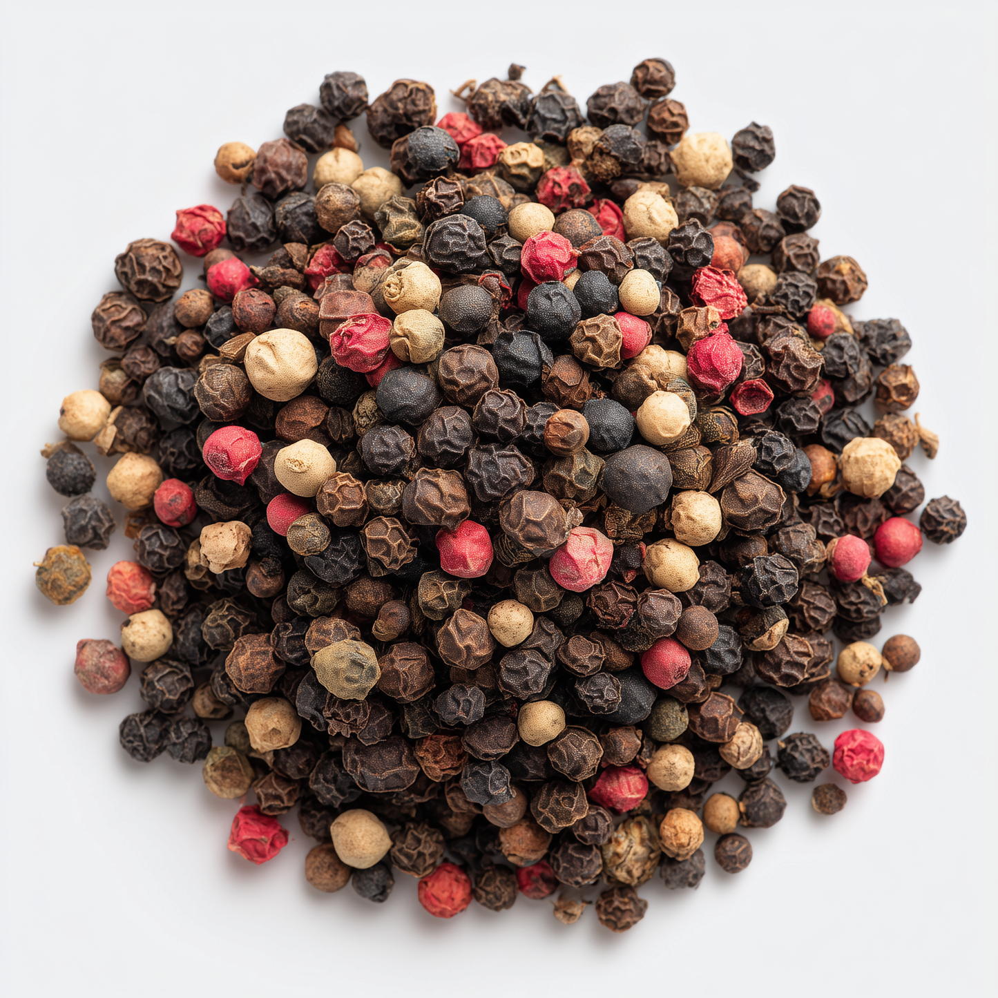SavorSatch Four Blend Peppercorns – 5lb Resealable Pouch | Whole Black, White, Green & Pink Peppercorn Mix, Kosher, Bulk for Grinders & Cooking